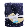 Hudson Baby Infant Plush Blanket with Toy, Navy Moon, One Size - 2 of 2