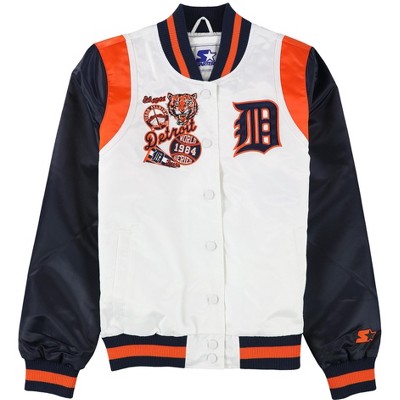 STARTER Womens Detroit Tigers Varsity Jacket, Multicoloured, Medium