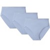 Memoi Ladies Combed Cotton Basic Brief Underwear 3-Pack - 4 of 4