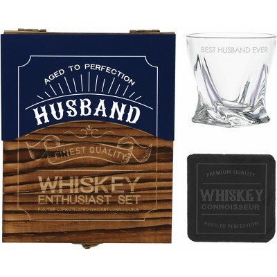 Pavilion Gift Company - Husband - Rocks Glass Gift Box - Drinkware