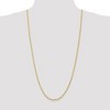 Black Bow Jewelry 2.75mm 10k Yellow Gold D/C Quadruple Rope Chain Necklace - 2 of 4