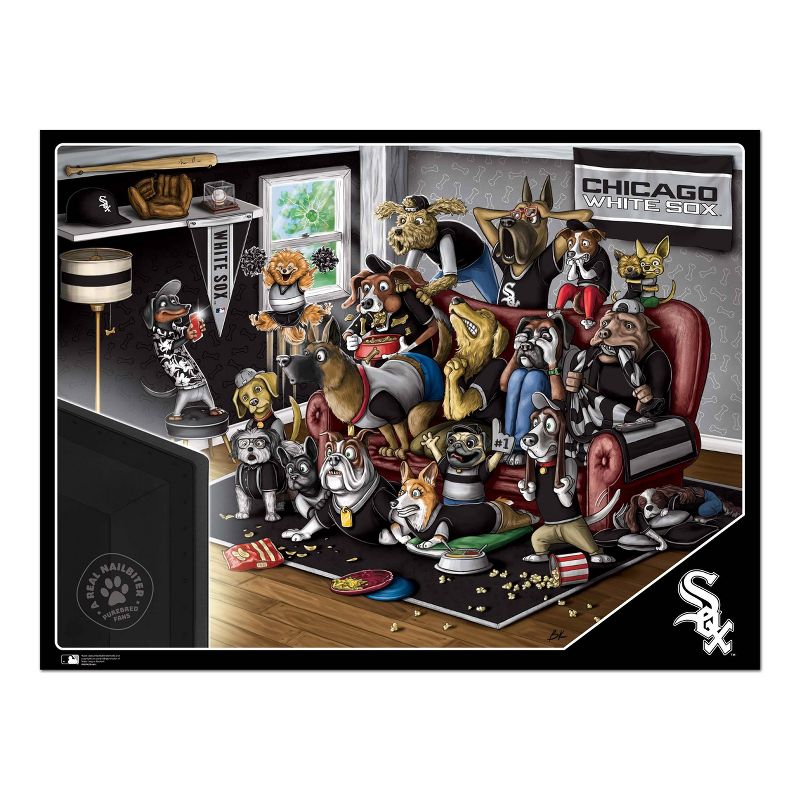 MLB Chicago White Sox Purebred Fans &#39;A Real Nailbiter&#39; Puzzle - 500pc, 3 of 4