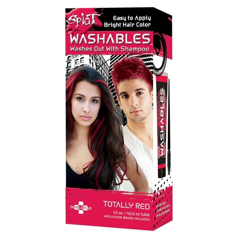 Splat Washable Hair Color Totally Red 1 5 Fl Oz Target