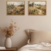 BRINJOY Vintage Wildflower Framed Canvas Wall Art - Countryside Landscape Painting for Farmhouse & Modern Decor - 2 of 4