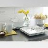 16pc Porcelain Square Dinnerware Set White - Threshold™: Microwave & Dishwasher Safe, Service for 4, Traditional Style - 3 of 3