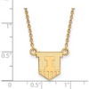 Black Bow Jewelry 10k Yellow Gold Illinois Fighting Illini NCAA Necklace 18 Inch - 2 of 4