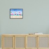 Stupell Industries Cute Pink Flamingos Beach Attire Strolling Coast Illustration Framed Giclee Art - 3 of 4