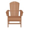 WestinTrends 5 Piece Outdoor Patio Dining Square Table and Shell Back Armchair Set - 3 of 4