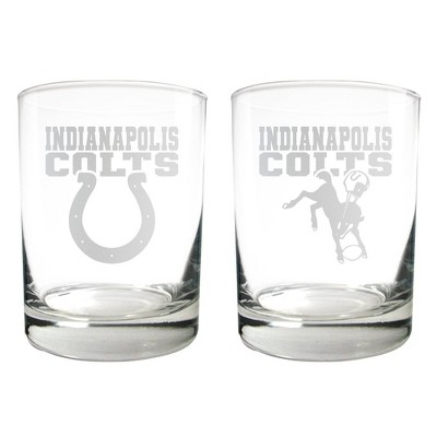 NFL Indianapolis Colts Rocks Glass Set - 2pc