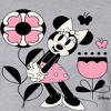 Women's - Disney - Minnie Mouse with Flowers & Butterflies Cropped Graphic T-Shirt - 2 of 4