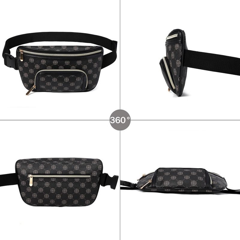 Belt Bag for Women PVC Fanny Pack Crossbody Bags for Women Waist Bag with Adjustable Strap, 4 of 6