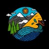 Junior's Design By Humans color compass By Hardthur T-Shirt - 2 of 3