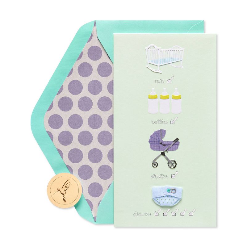 BABY Checklist Card - PAPYRUS, 5 of 7