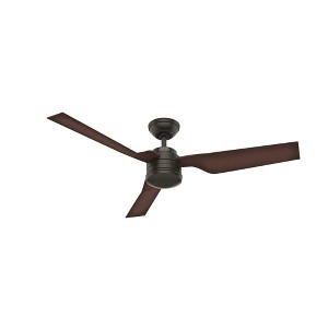 Hunter 52" Cabo Ceiling Fan New Bronze Finish - 3 Blades, Damp Rated for Indoor/Outdoor Use, Wall Control Included - 1 of 1