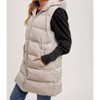Women's Long Puffer Vest - BluIvy - 3 of 4