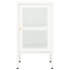 vidaXL Sideboard 15"x13.8"x27.6" Metal and Glass - 3 of 4