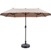 Ainfox 13ft Outdoor Patio Umbrella With Umbrella Base Double-sided Deck Pool Umbrella with 1.5 Inch Pole, Fade Resistant  for Porch, Market, Backyard - 4 of 4