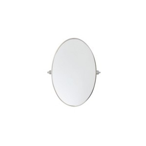 Elegant Lighting Oval pivot mirror 21x32 inch in silver - 1 of 4