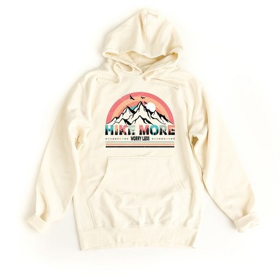 Simply Sage Market Women's Graphic Hoodie Hike More Worry Less Colorful
