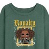 Women's - LOL Surprise! - Royal Bee Lightweight French Terry Wide Neck Long Sleeve Shirt - 2 of 4