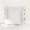 Lush Décor Coastal Chic Scalloped Edge Pillow Cover Light Gray/Off White - 2 of 4