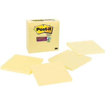 400 SHEETS 4-PACK 3X5 Sticky Notes Self-Stick Pad Yellow Lot Paper Book