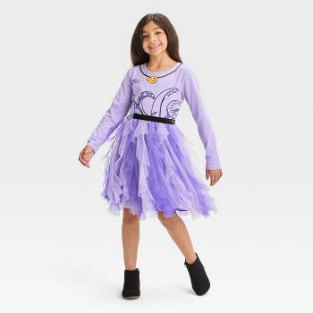 Girls' The Little Mermaid Ursula Dress - Purple