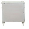 Gulches Silver Finished Nightstand, 31 Inch High, 3 Drawers, with Wooden Legs - 3 of 4