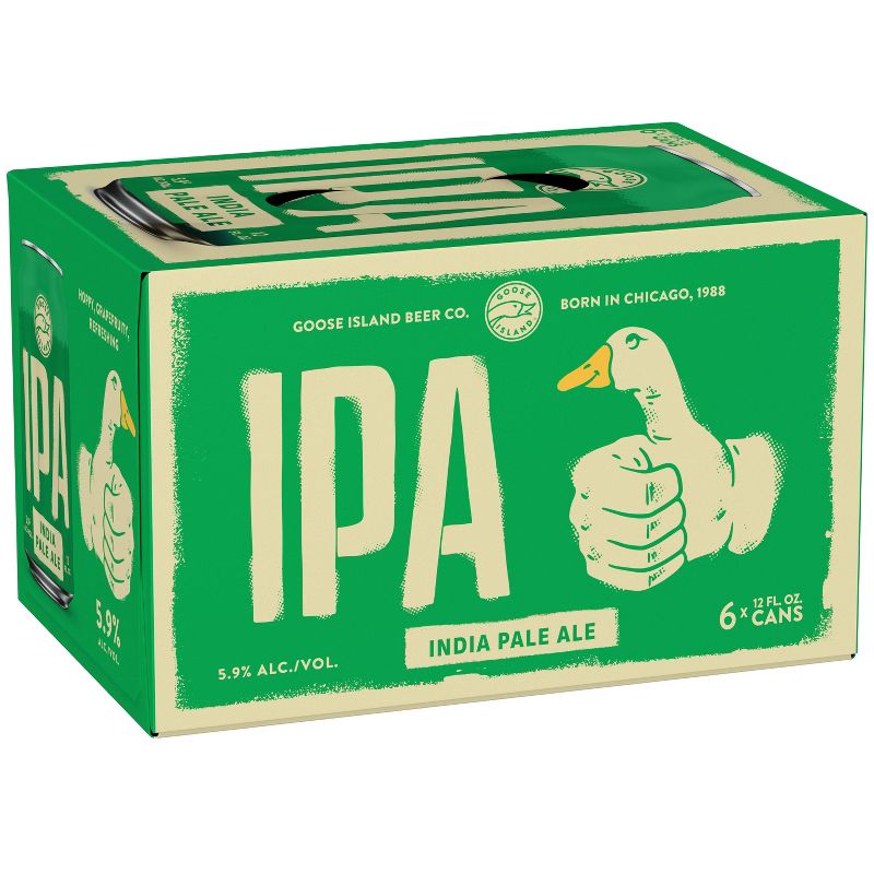 Goose Island IPA Beer - 6pk/12 fl oz Cans, 1 of 12