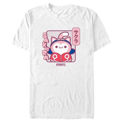 Men's Naruto Nyaruto Sakura Bubble Portrait T-Shirt - image 1 of 4