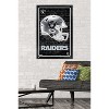 Trends International NFL Las Vegas Raiders - Neon Helmet 23 Framed Wall Poster Prints - 2 of 4