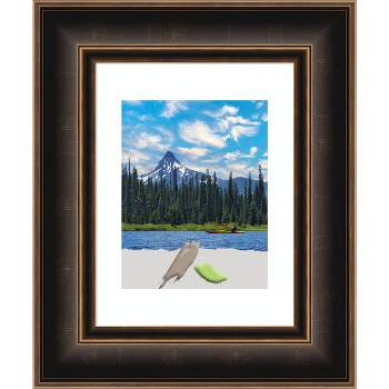 11"x14" Matted to 8"x10" Opening Size Villa Wood Picture Frame Art Oil Rubbed Bronze - Amanti Art