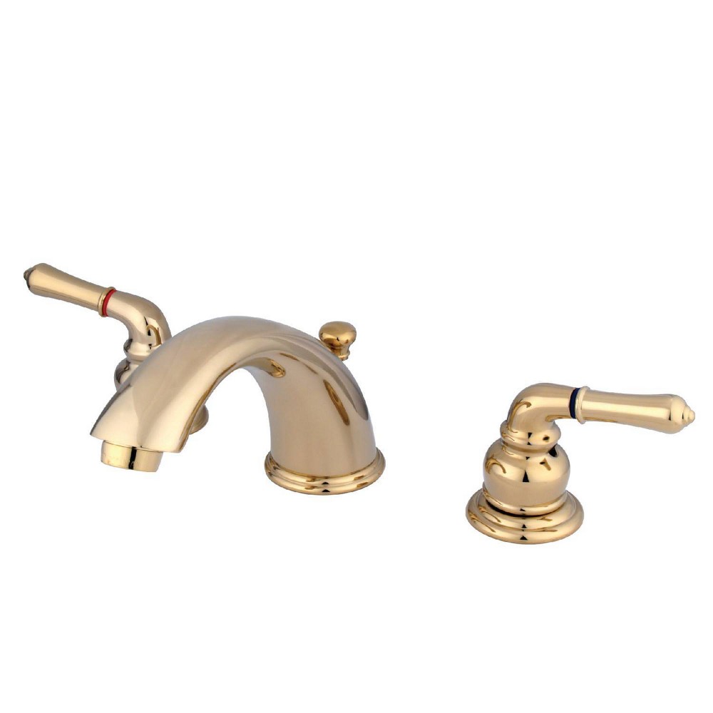 Photos - Tap Kingston Brass Widespread Bathroom Faucet Polished Brass  
