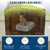 Cat Tree with Integrated Litter Cover, Corner Furniture with Scratching Post, Hammock and Ball, Dog-Proof Wood, Washable Cushion - 3 of 4