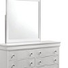 GlasFlength Decorative Wall Mirrors Wall Art Square Mirror Vanity Mirror Accent Mirror Metal Frame Mirror for Living Room, White, 38.19"*0.87"*38.19" - 4 of 4