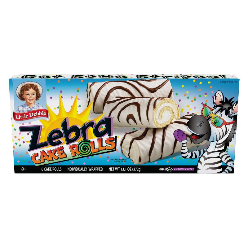Little Debbie Zebra Cake Rolls 13.10oz, 3 of 6
