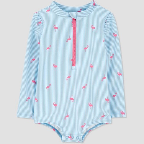 Carter s Just One You Baby Girls Long Sleeve One Piece Rash