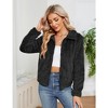 Women's Fleece Jackets Zip-up Jackets Coat Long Sleeve Jacket with Pockets - 2 of 4