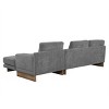 L-shaped Sofa Sectional Sofa With 2 USB Ports And 2 Power Sockets,A Storage Drawer And A Reversible Chaise Lounge - Maison Boucle - 4 of 4