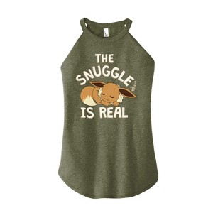 Women's - Pokémon - The Snuggle Eevee Graphic High Neck Tank - 1 of 2