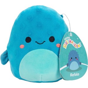 Squishmallows 5" Refalo The Blue Pufferfish - Officially Licensed Plush - Collectible Soft Mini Fish Stuffed Animal Toy - Gift for Kids, Girls & Boys - 1 of 4