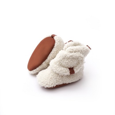 goumikids baby faux shearling organic cotton boots