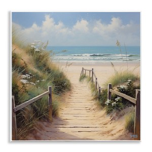 Stupell Industries Sandy Path to Beach Wall Plaque Art, 12" x 12" - 1 of 4
