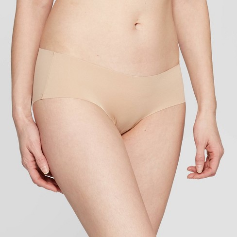 Women's Laser Cut Cheeky Bikini Underwear - Auden™ Soft Beige S : Target