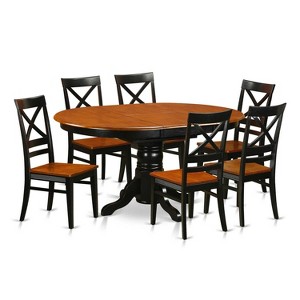 Renaissance Dining Set - 5 Piece Table & Chair Set - Rubber Wood - 42x60 Inch Table with Butterfly Leaf - 1 of 4