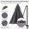 10ft Patio Umbrella with Tilt Crank Lift Waterproof Sun Shade for Deck, Pool, Garden - 3 of 3