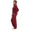 Just Love Womens One Piece Buffalo Plaid Adult Bodysuit Pajamas - 2 of 4