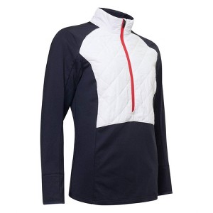 Women's Wo’s Troon Warm and Windproof Hybrid Half-Zip Jacket - Abacus Sportswear US - 1 of 4