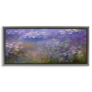 Stupell Industries Classic Monet Pond Lilies Floating Frame Canvas Art - 1 of 4
