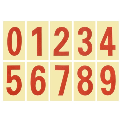 Self 0-9 Numbers Numbers Sets (2/3/4inch) Strong for Houses Number Reflective for Outside Stickers 5 Adhesive Mailbox Address Stickers Light for Phone